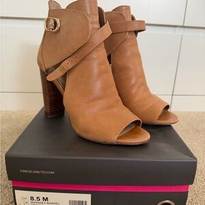 Vince Camuto Whiskey Barrel Heeled Booties